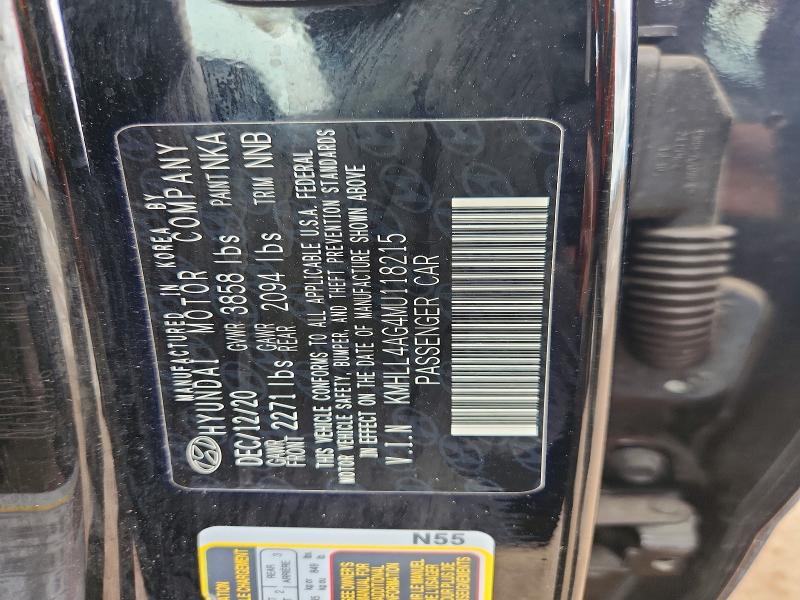 Продажа на аукционе авто 2021 Hyundai Elantra, vin: KMHLL4AG4MU118215, номер лота: 57359376