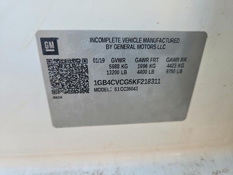 Продажа на аукционе авто 2019 Chevrolet Silverado, vin: 1GB4CVCG5KF218311, номер лота: 55859266