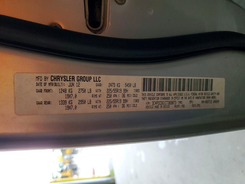 Aukcja sprzedaży 2012 Dodge Journey, vin: 3C4PDCDG1CT369873, numer aukcji: 56138846