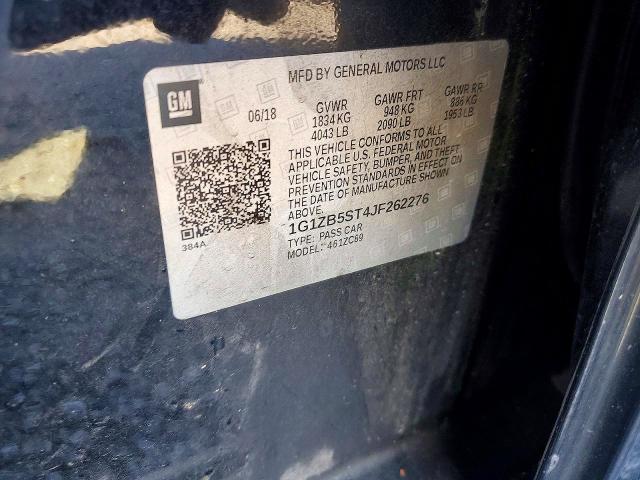 Продажа на аукционе авто 2018 Chevrolet Malibu, vin: 1G1ZB5ST4JF262276, номер лота: 56109356