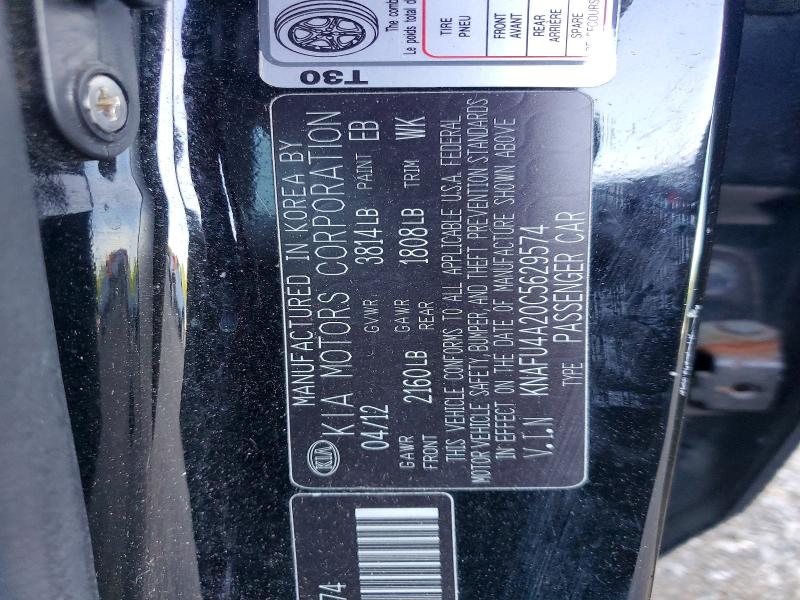 Продаж на аукціоні авто 2012 Kia Forte, vin: KNAFU4A20C5629574, номер лоту: 56504796