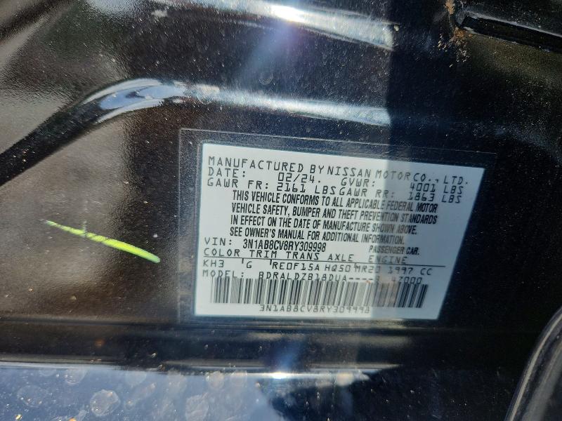 Продажа на аукционе авто 2024 Nissan Sentra, vin: 3N1AB8CV8RY309998, номер лота: 58217656