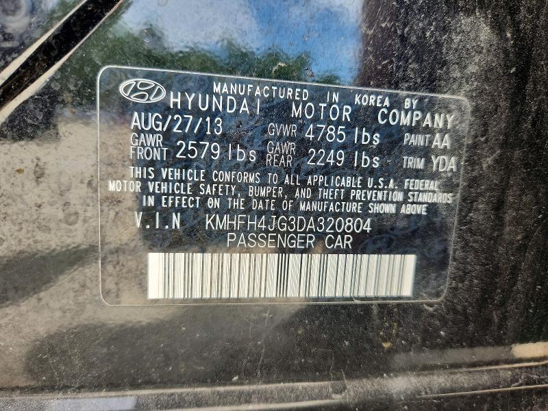 56432546 :رقم المزاد ، KMHFH4JG3DA320804 vin ، 2013 Hyundai Azera مزاد بيع