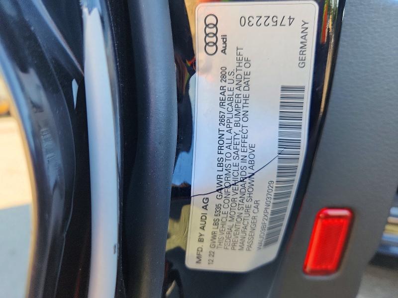 Aukcja sprzedaży 2023 Audi A6, vin: WAUD3BF2XPN037029, numer aukcji: 57650876