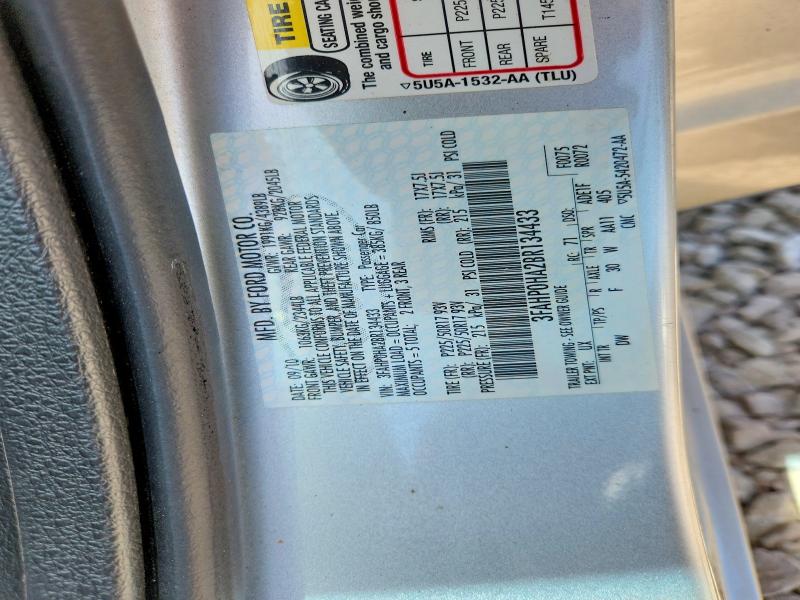 2011 Ford Fusion მანქანა იყიდება აუქციონზე, vin: 3FAHP0HA2BR134433, აუქციონის ნომერი: 54470296