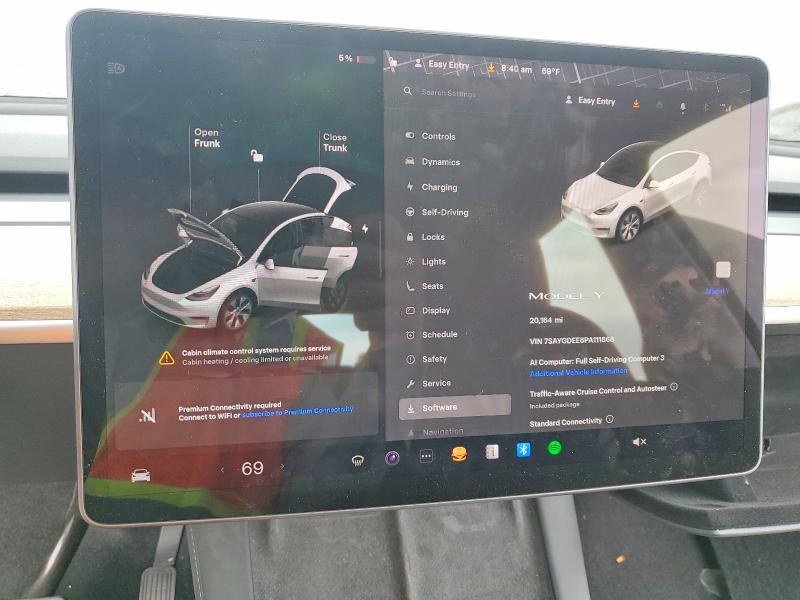 2023 Tesla Model Y მანქანა იყიდება აუქციონზე, vin: 7SAYGDEE8PA111868, აუქციონის ნომერი: 56157316