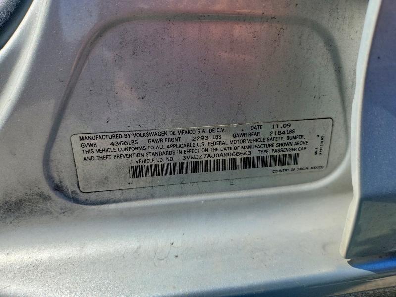 Продаж на аукціоні авто 2010 Volkswagen Jetta, vin: 3VWJZ7AJ0AM068563, номер лоту: 57171446