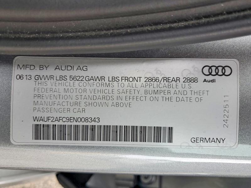 Aukcja sprzedaży 2014 Audi S6, vin: WAUF2AFC9EN008343, numer aukcji: 58756046