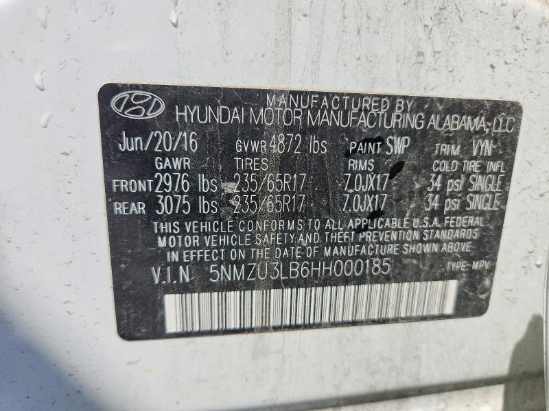 Продаж на аукціоні авто 2017 Hyundai Santa Fe Sport, vin: 5NMZU3LB6HH000185, номер лоту: 55886676