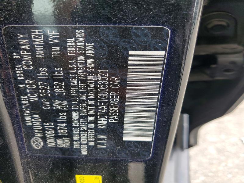 Aukcja sprzedaży 2016 Hyundai Accent, vin: KMHCT4AE1GU053021, numer aukcji: 58918536