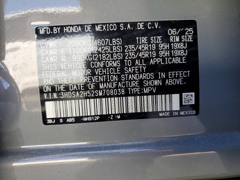 Продаж на аукціоні авто 2025 Acura Adx, vin: 3HDSA2H52SM708038, номер лоту: 55809946