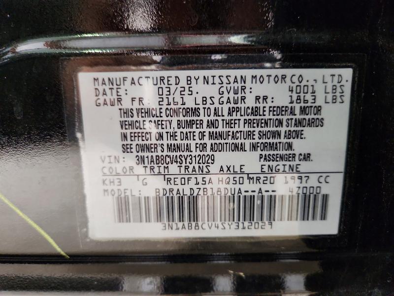57916936 :رقم المزاد ، 3N1AB8CV4SY312029 vin ، 2025 Nissan Sentra مزاد بيع