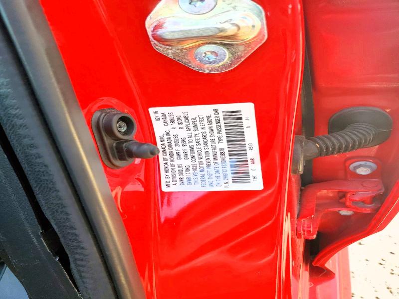 55836466 :رقم المزاد ، 2HGFC1F32GH638878 vin ، 2016 Honda Civic مزاد بيع