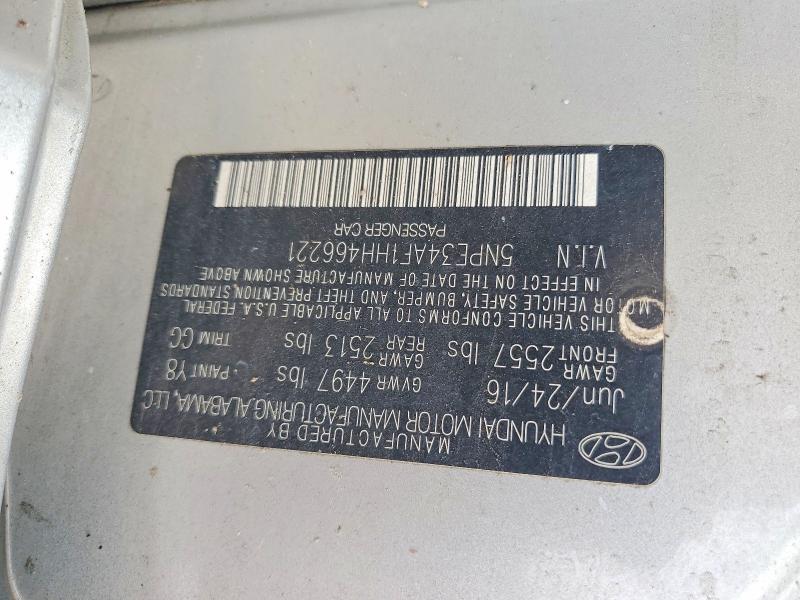 Продаж на аукціоні авто 2017 Hyundai Sonata, vin: 5NPE34AF1HH466221, номер лоту: 57928486