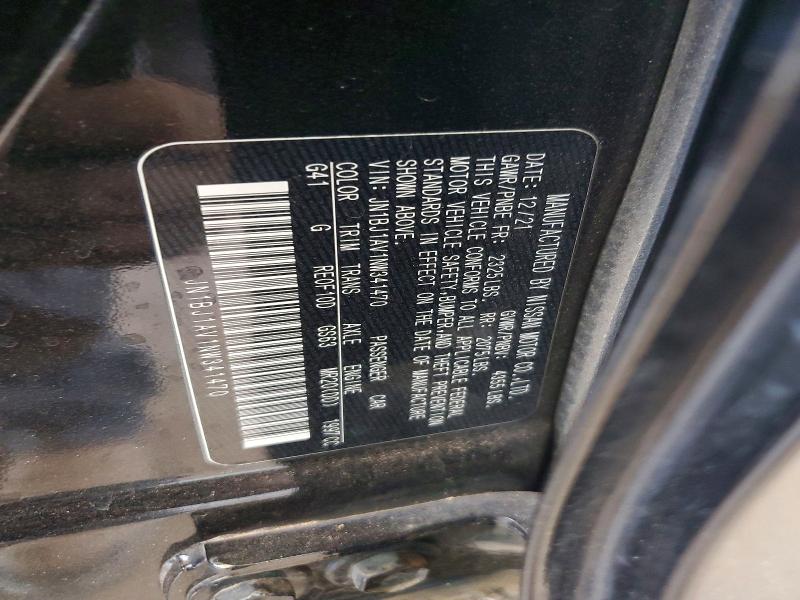 Aukcja sprzedaży 2022 Nissan Rogue Sport, vin: JN1BJ1AV1NW341470, numer aukcji: 58511626
