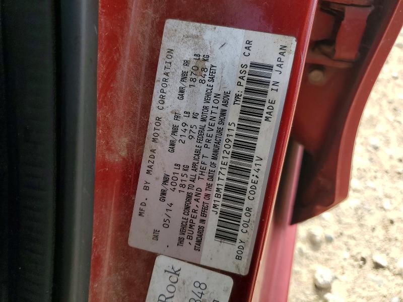 Aukcja sprzedaży 2014 Mazda 3, vin: JM1BM1T71E1209115, numer aukcji: 55947676