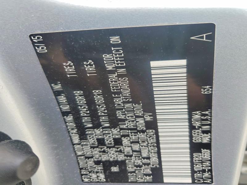 Продаж на аукціоні авто 2015 Toyota Highlander, vin: 5TDBKRFH2FS165249, номер лоту: 57663266