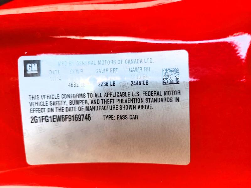 Продаж на аукціоні авто 2015 Chevrolet Camaro, vin: 2G1FG1EW6F9169746, номер лоту: 59529936