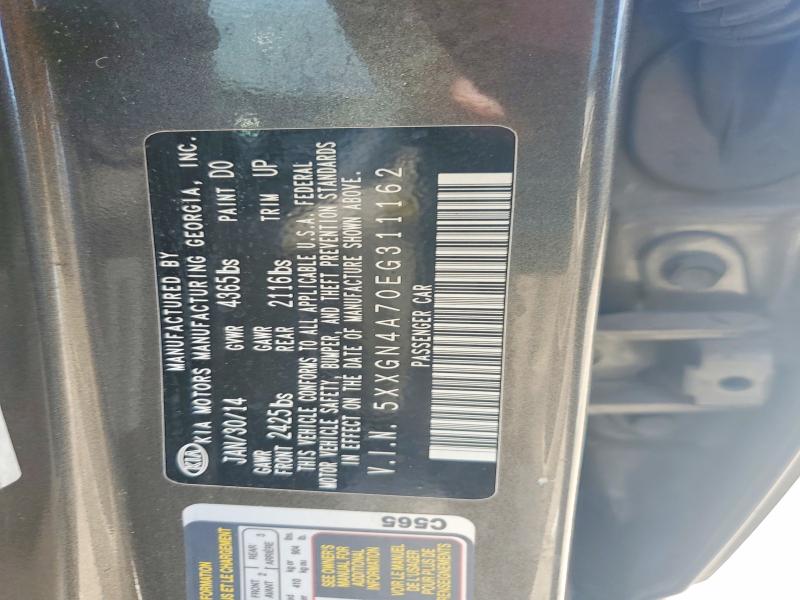 Продажа на аукционе авто 2014 Kia Optima, vin: 5XXGN4A70EG311162, номер лота: 56117546