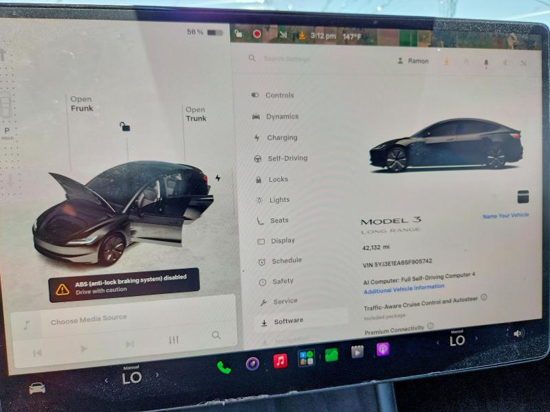 Aukcja sprzedaży 2025 Tesla Model 3, vin: 5YJ3E1EA6SF905742, numer aukcji: 56548716