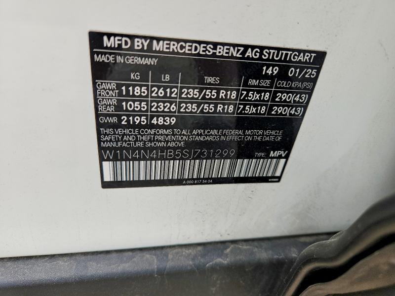 Aukcja sprzedaży 2025 Mercedes-benz Gla, vin: W1N4N4HB5SJ731299, numer aukcji: 56914066