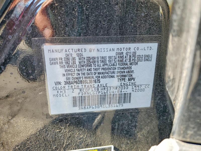 Aukcja sprzedaży 2025 Nissan Kicks, vin: 3N8AP6DB9SL351675, numer aukcji: 58369146