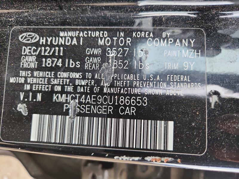 Aukcja sprzedaży 2012 Hyundai Accent, vin: KMHCT4AE9CU186653, numer aukcji: 56335376