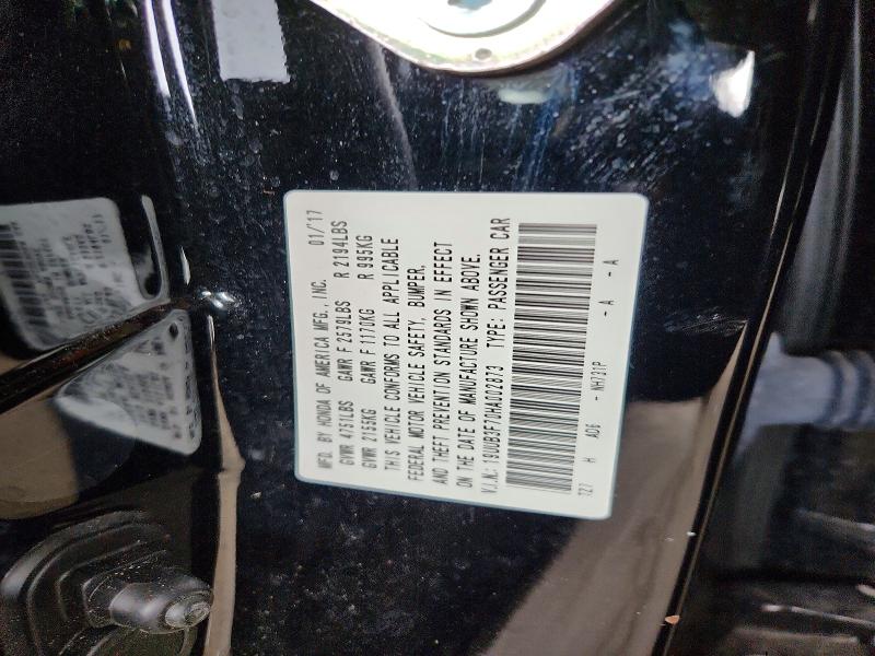 55538566 :رقم المزاد ، 19UUB3F70HA002873 vin ، 2017 Acura Tlx مزاد بيع