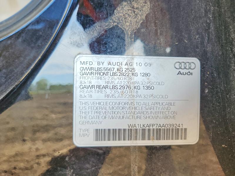 Aukcja sprzedaży 2010 Audi Q5, vin: WA1LKAFP7AA039241, numer aukcji: 55692096