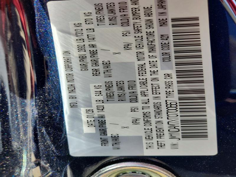 Продаж на аукціоні авто 2026 Mazda Mx-5 Miata, vin: JM1NDAM7XT0700667, номер лоту: 58366326
