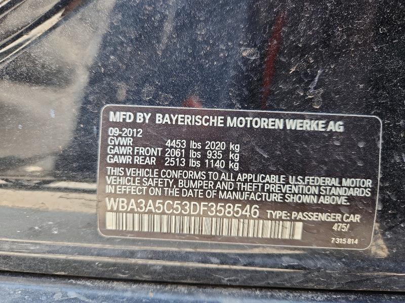 Продаж на аукціоні авто 2013 Bmw 328, vin: WBA3A5C53DF358546, номер лоту: 57862226