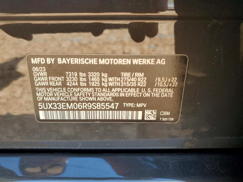 Продаж на аукціоні авто 2024 Bmw X7, vin: 5UX33EM06R9S85547, номер лоту: 56712786