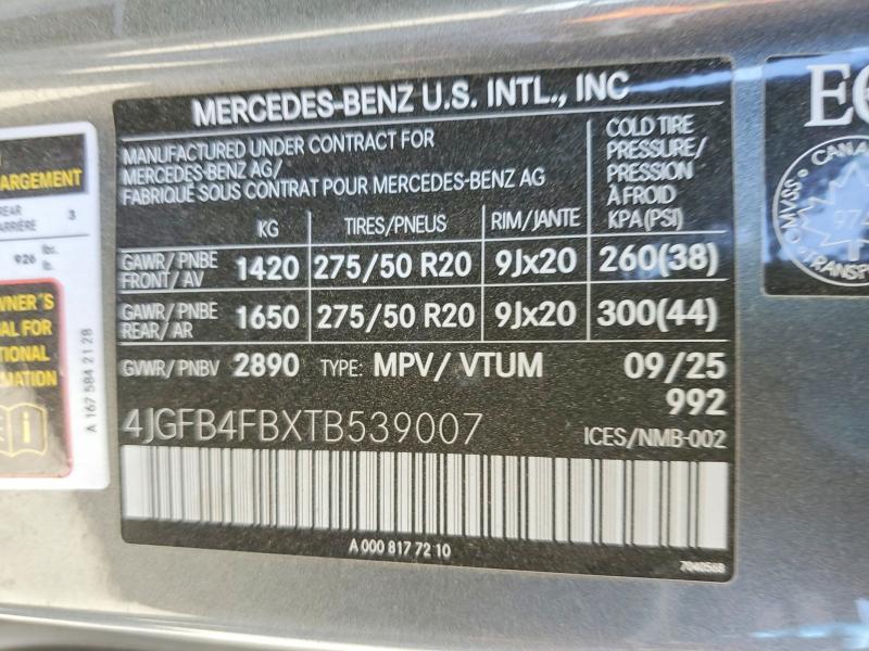 55275756 :رقم المزاد ، 4JGFB4FBXTB539007 vin ، 2026 Mercedes-benz Gle مزاد بيع