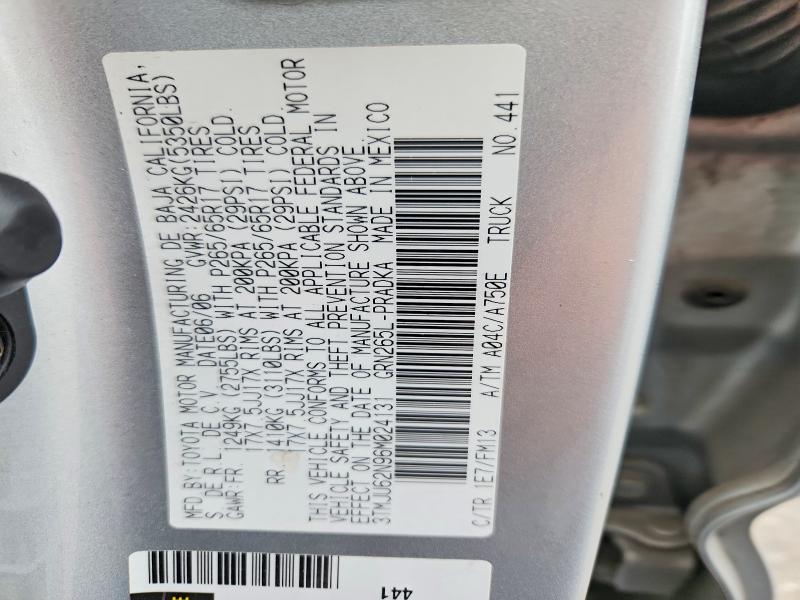 Aukcja sprzedaży 2006 Toyota Tacoma, vin: 3TMJU62N96M024131, numer aukcji: 59119086