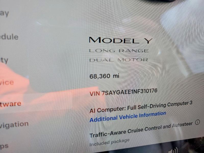 Aukcja sprzedaży 2022 Tesla Model Y, vin: 7SAYGAEE1NF310176, numer aukcji: 58073676