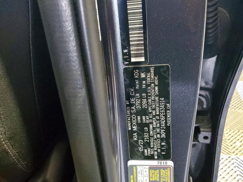 58327876 :رقم المزاد ، 3KPF24AD6PE634914 vin ، 2023 Kia Forte مزاد بيع