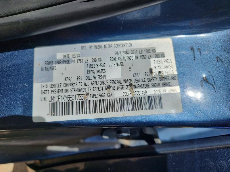 Aukcja sprzedaży 2014 Mazda Mazda2, vin: JM1DE1KY6E0176375, numer aukcji: 55653876