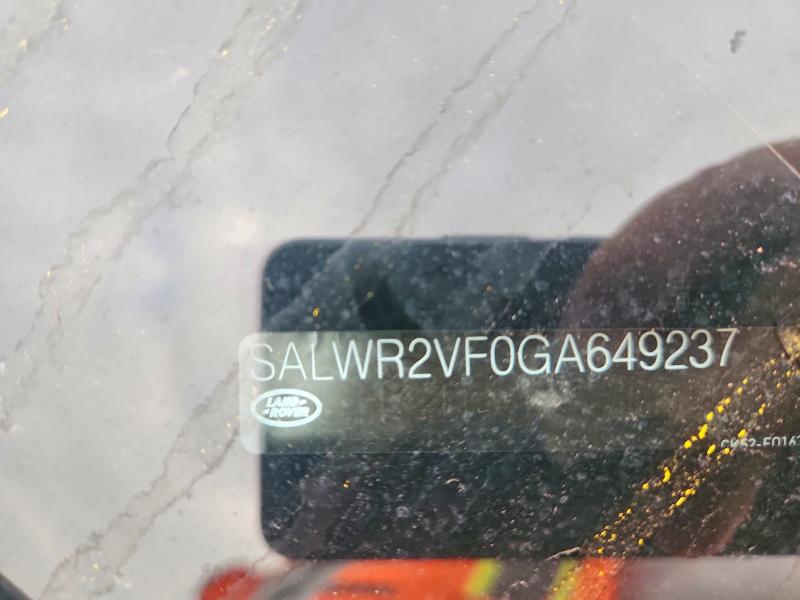 Продаж на аукціоні авто 2016 Land Rover Range Rover Sport, vin: SALWR2VF0GA649237, номер лоту: 57414356