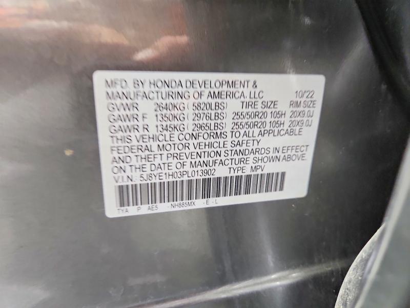 55523006 :رقم المزاد ، 5J8YE1H03PL013902 vin ، 2023 Acura Mdx مزاد بيع