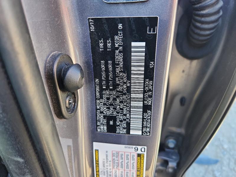 Продаж на аукціоні авто 2018 Lexus Gx, vin: JTJBM7FX9J5187427, номер лоту: 56773716