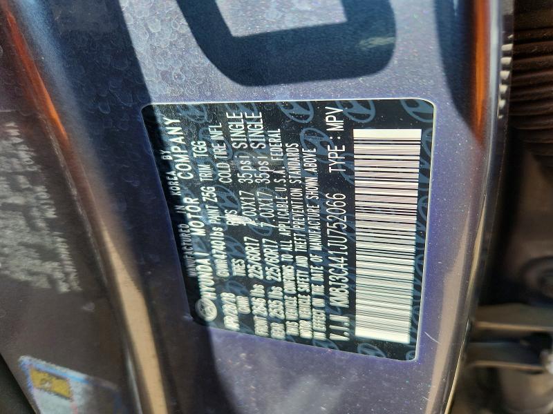 2018 Hyundai Tucson მანქანა იყიდება აუქციონზე, vin: KM8J3CA41JU752066, აუქციონის ნომერი: 55635066