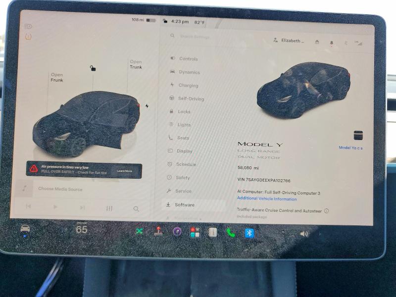 Продажа на аукционе авто 2023 Tesla Model Y, vin: 7SAYGDEEXPA102766, номер лота: 55467436