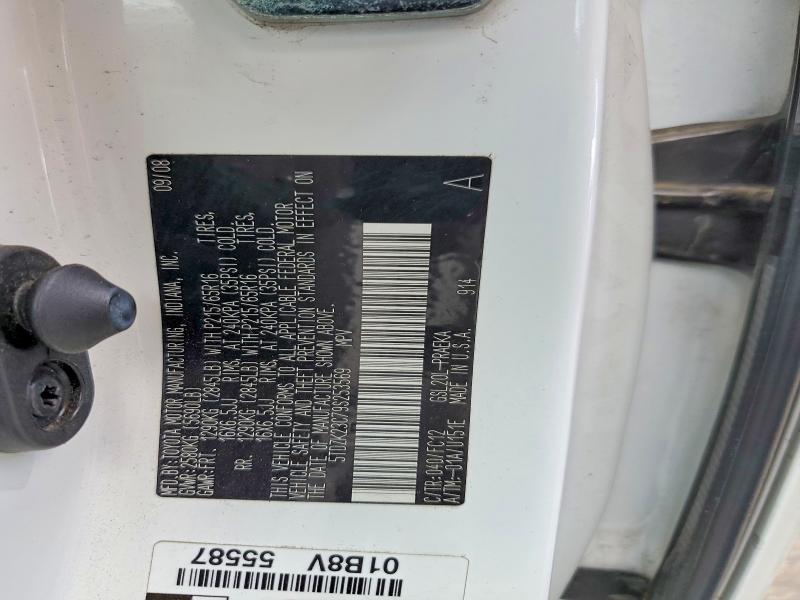 58800286 :رقم المزاد ، 5TDZK23C79S253569 vin ، 2009 Toyota Sienna مزاد بيع