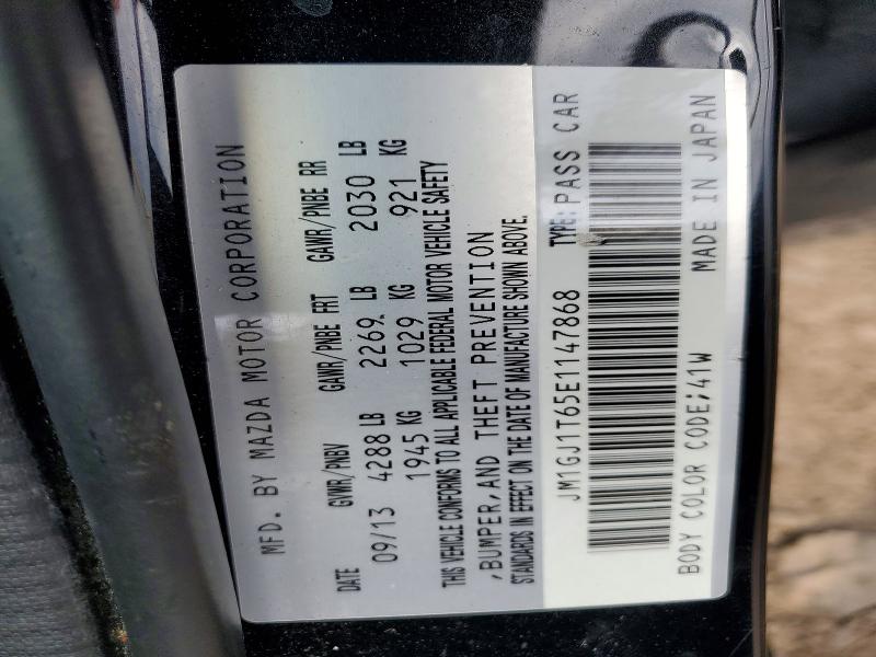 Продаж на аукціоні авто 2014 Mazda 6, vin: JM1GJ1T65E1147868, номер лоту: 58966906