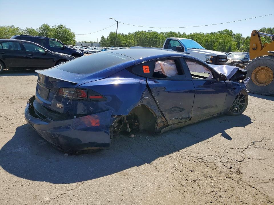 55535696 :رقم المزاد ، 5YJSA1E62NF485811 vin ، 2022 Tesla Model S مزاد بيع