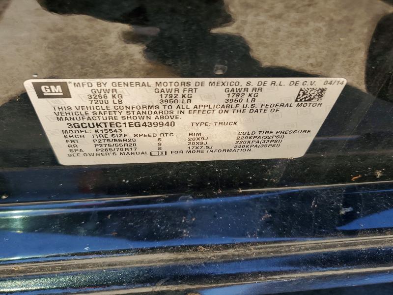Продажа на аукционе авто 2014 Chevrolet Silverado, vin: 3GCUKTEC1EG439940, номер лота: 56756756