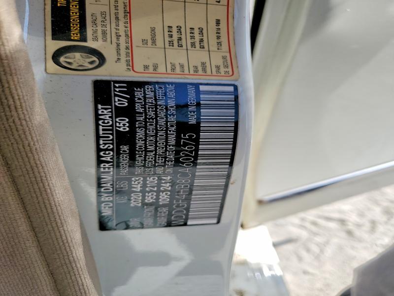 Aukcja sprzedaży 2012 Mercedes-benz C, vin: WDDGF4HB8CA602675, numer aukcji: 85621495