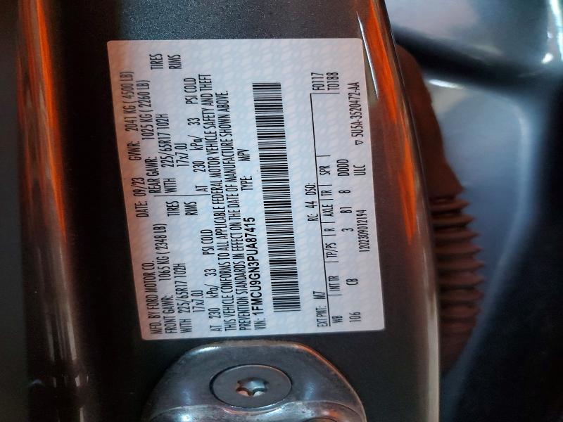Aukcja sprzedaży 2023 Ford Escape, vin: 1FMCU9GN3PUA87415, numer aukcji: 57055446