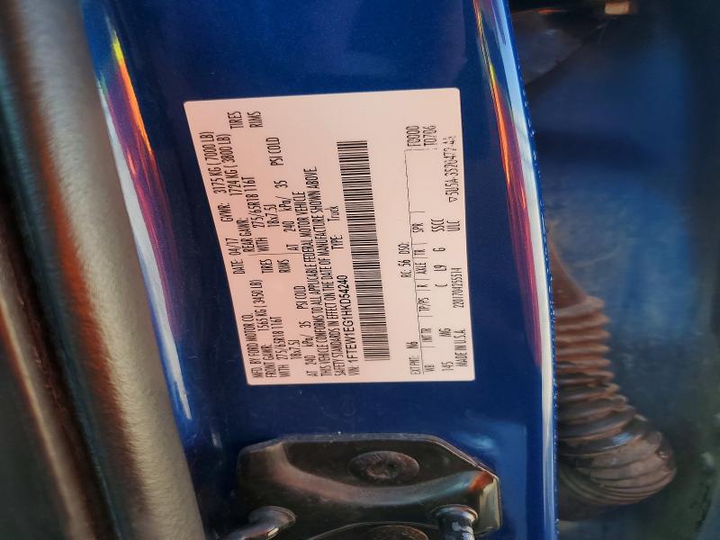 Продаж на аукціоні авто 2017 Ford F150, vin: 1FTEW1EG1HKD54240, номер лоту: 57864346