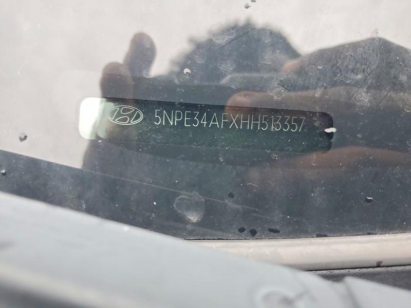 57958916 :رقم المزاد ، 5NPE34AFXHH513357 vin ، 2017 Hyundai Sonata مزاد بيع